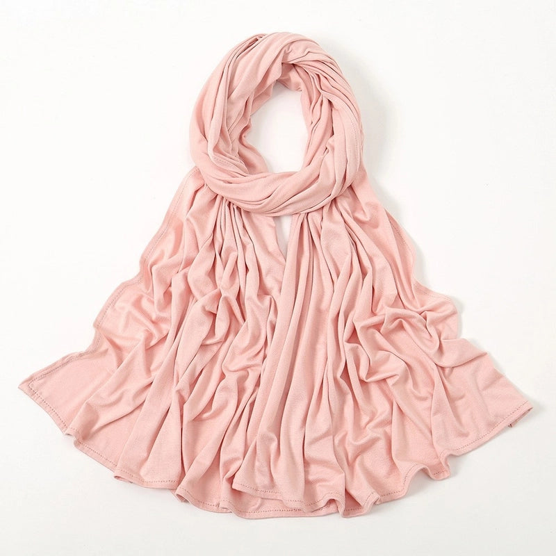 Hot New Solid Color Mercerized Cotton Jersey Scarf Soft Scarf Spot