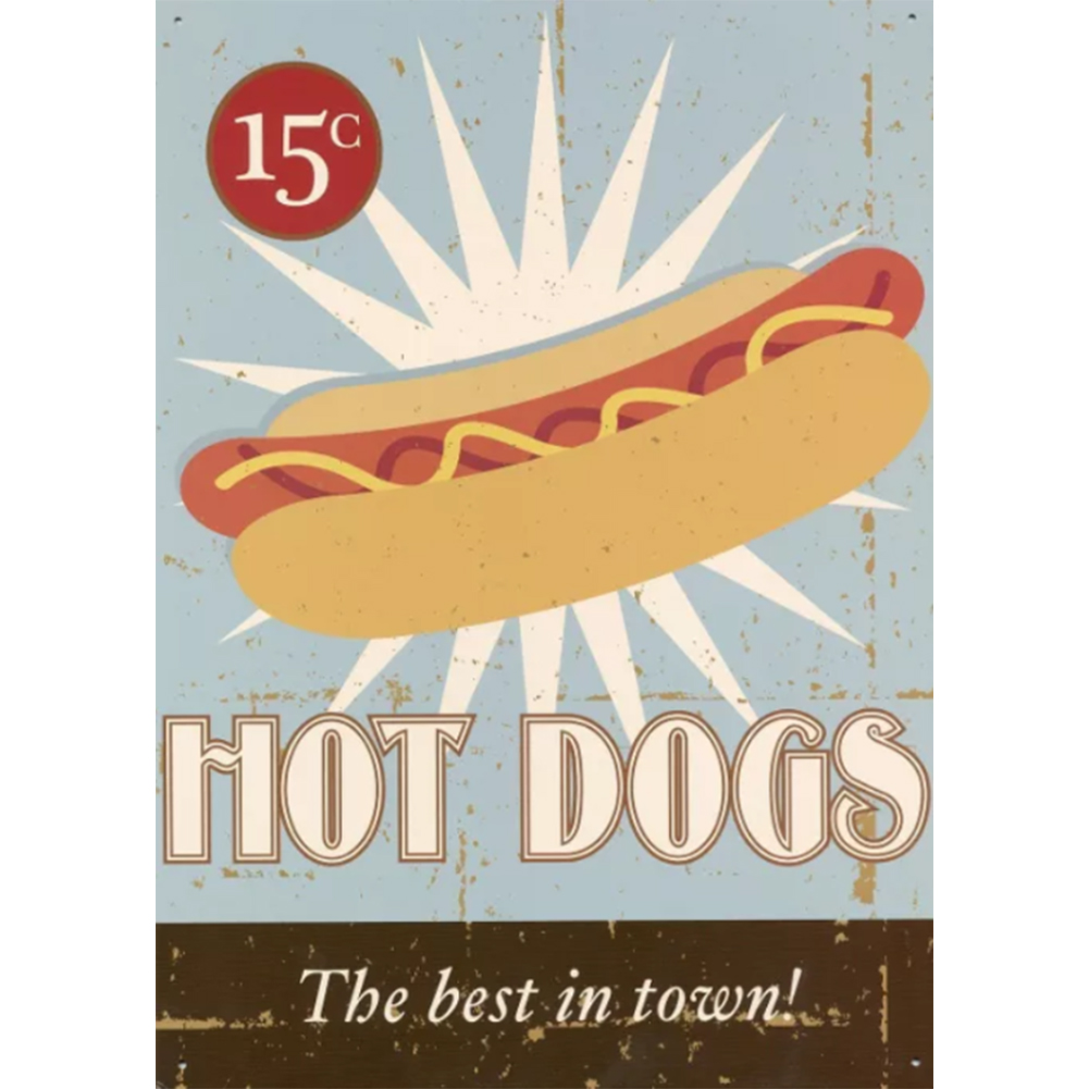 

Poster Hot Dog - Round Drill Diamond Painting - 30*40CM, 501 Original