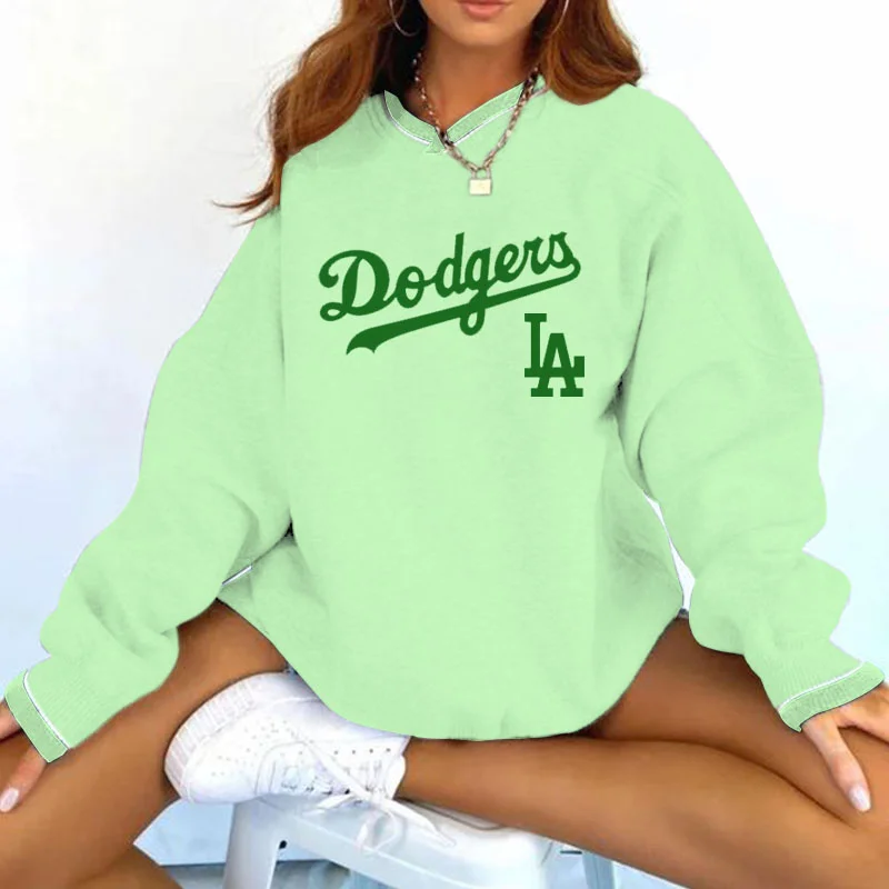 Sweet Girl Support Los Angeles Dodgers Baseball Print Sweatshirt