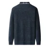 Men's Fake Two-piece Warm Knitted Bottoming Shirt