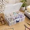 4Psc Pumpkin +8Pcs Round Bottles Diamond Painting Containers Multi Purpose Portable Plastic Case Box with Stickers & Compartments Arts Crafts Storage Bottle for Hardware Rhinestone (8PCS)