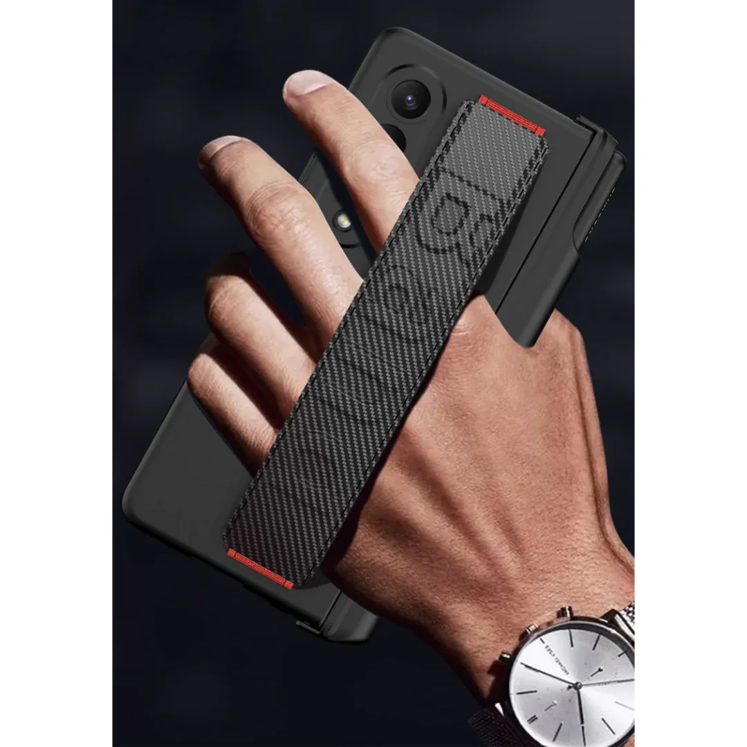 Applicable To Samsung Zfold4 Magnetic Wrist Strap Bracket Folding Mobile Phone Case