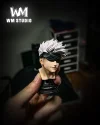 1/6 Scale Squatting Satoru Gojo - Jujutsu Kaisen Resin Statue - WM Studios