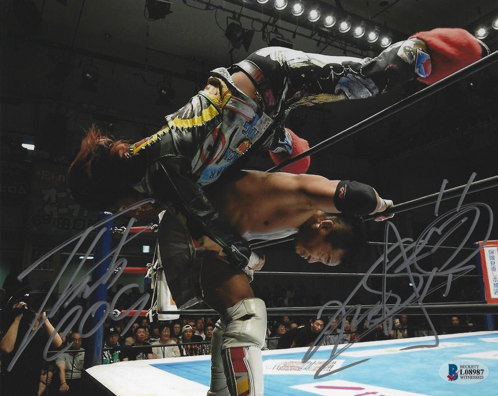 Hiromu Takahashi & Kushida Signed 8x10 Photo Poster painting BAS COA New Japan Pro Wrestling LIJ