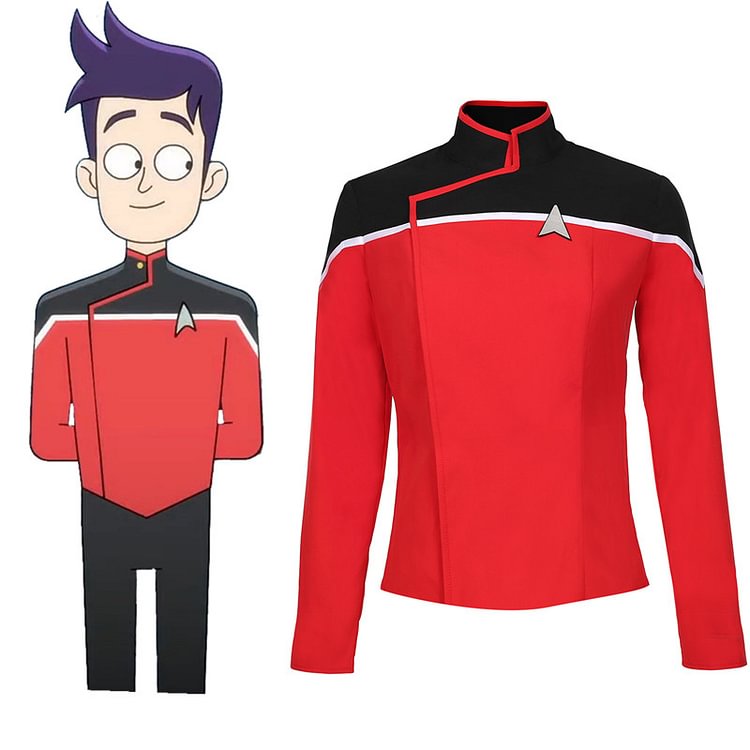 Star Trek: Lower Decks Season 1-Men‘s Uniform Shirt Top Only Cosplay Costume