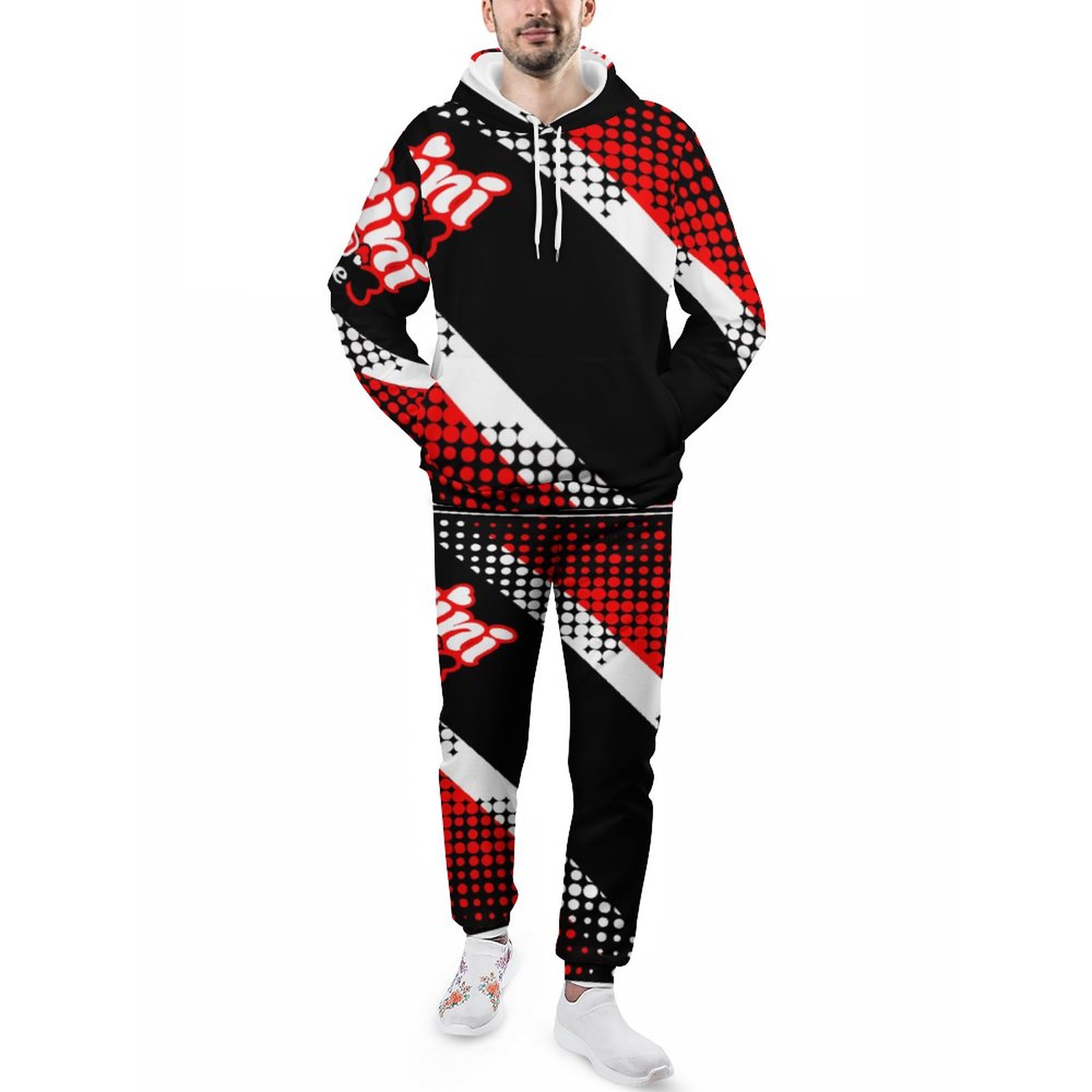 Patriotic Trinidad And Tobago Trini To The Bone Men's Sweatsuits Set Casual Athletic Pullover And Sweatpants Suit Outfit