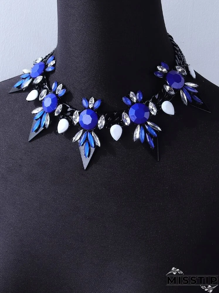 Rhinestone Decor Necklace