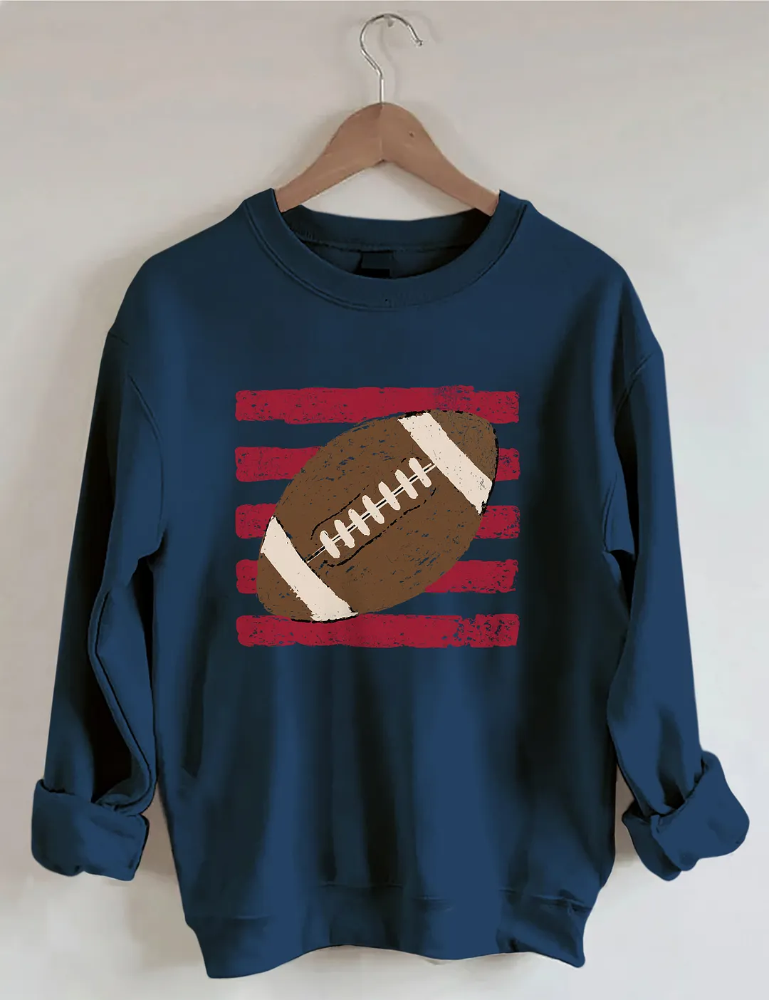 Striped Football Ball Sweatshirt