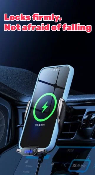 Super fast charging automatic induction colorful car mobile phone holder