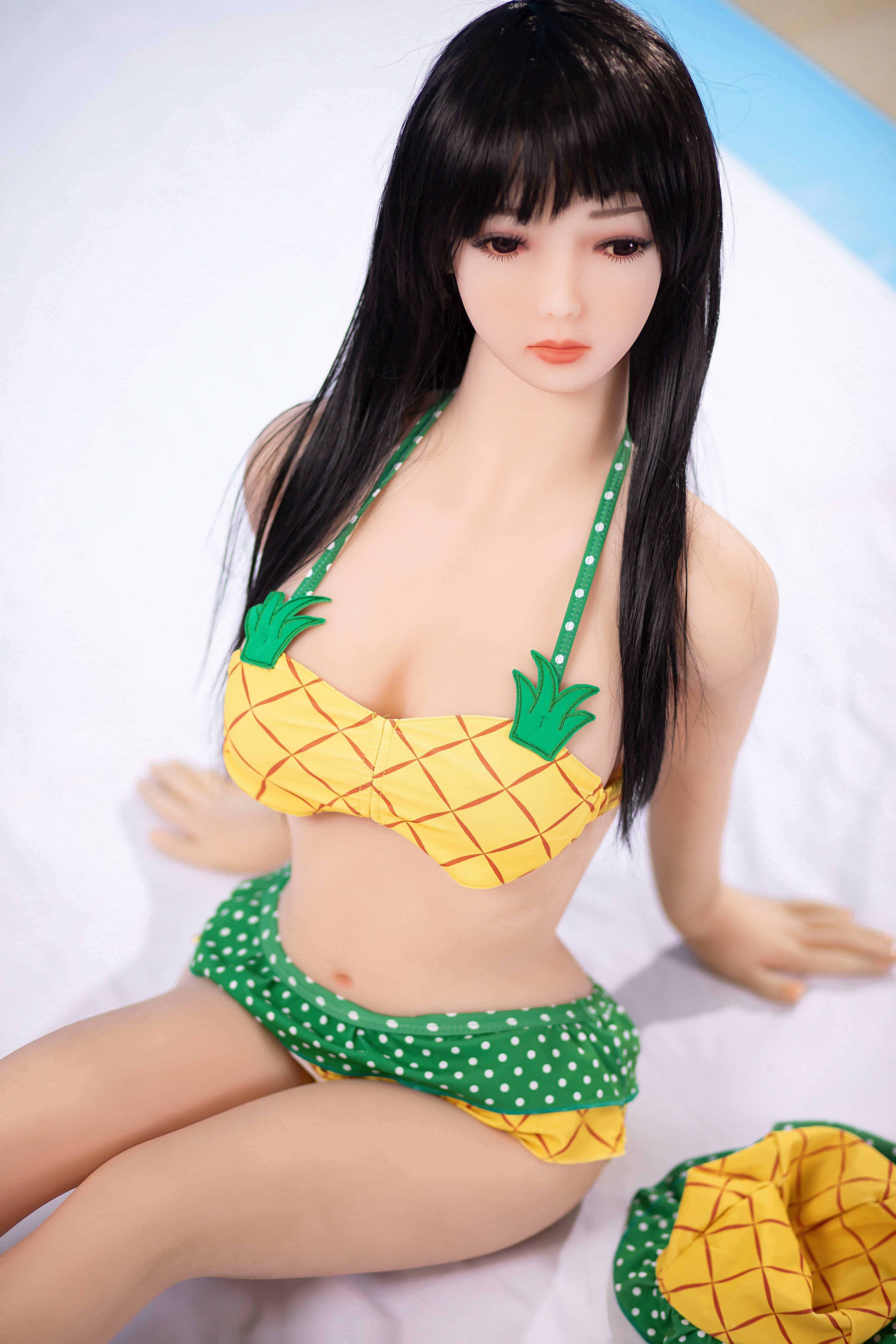 Small Love Doll Aibei Doll 138cm (4.53')  TPE Small Breast #204 - Hazel (NO.871) Aibei Doll Littlelovedoll