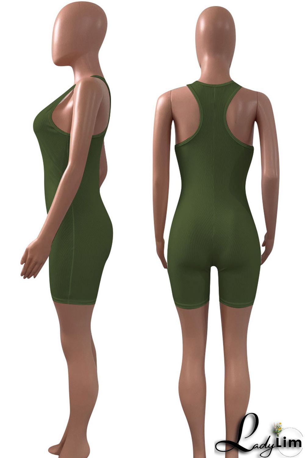 Black Casual Sportswear Solid Split Joint U Neck Regular Jumpsuits