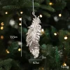 Electroplated Silver Platic Hanging Decors for Christmas Tree 