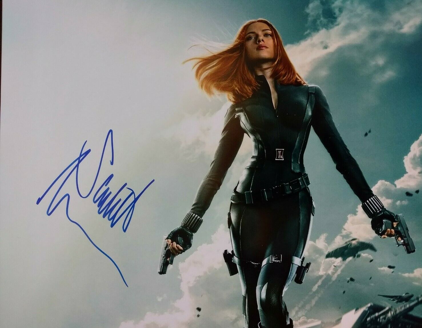 Scarlett Johansson Avengers Winter Soldier 8x10 Photo Poster painting