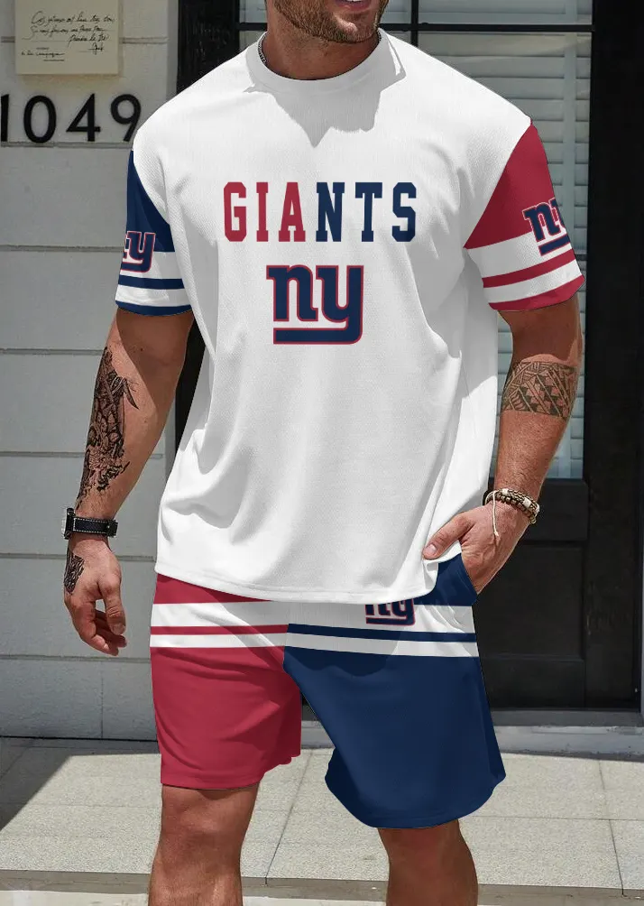 New York Giants Limited Edition Top And Shorts Two-Piece Suits