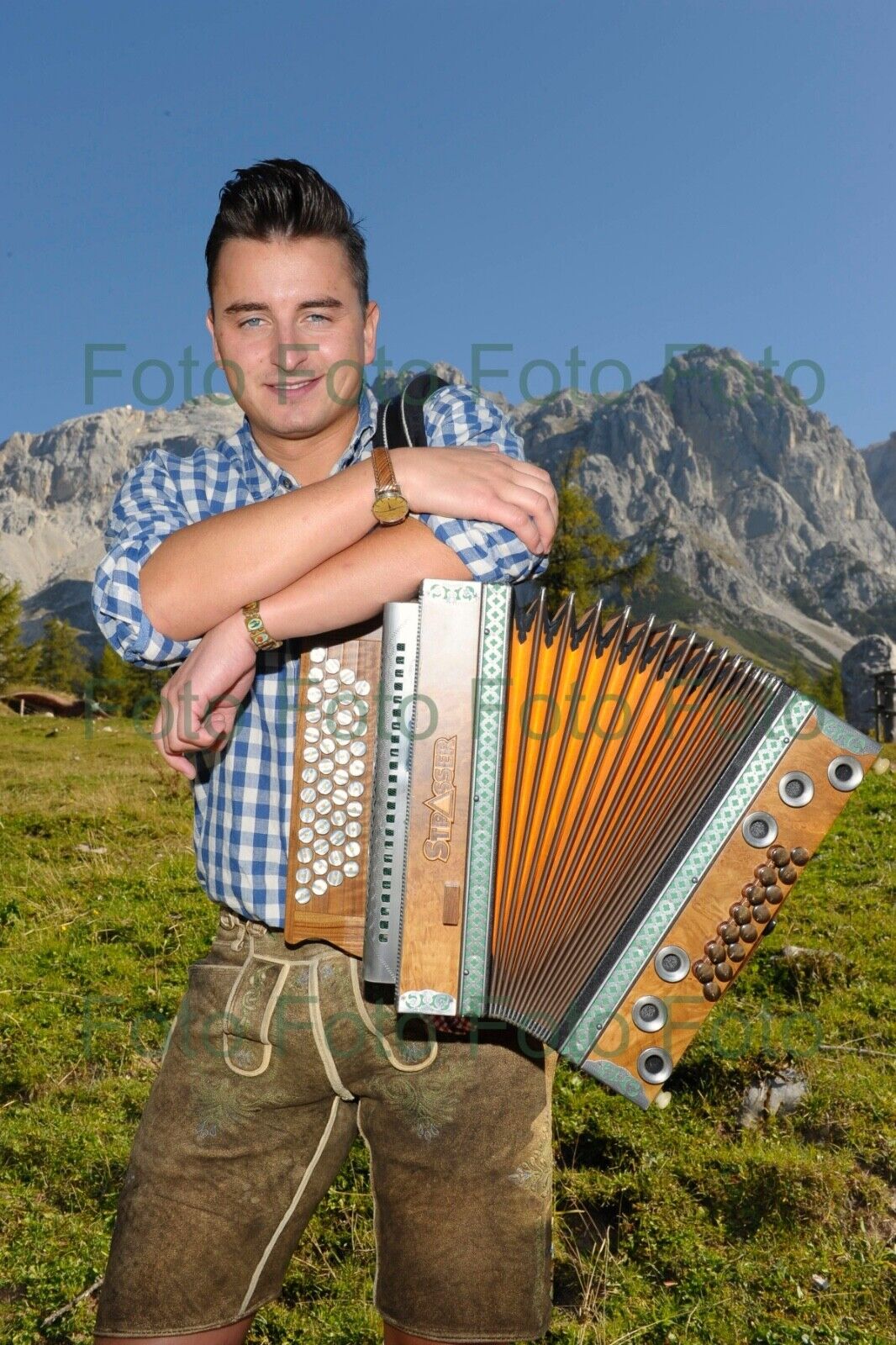 Andreas Gabalier Volks Musik Foto 20 x 30 cm ohne Autogramm (Be-38