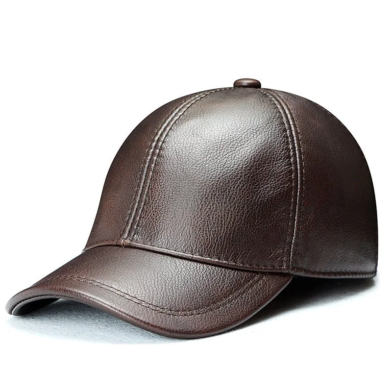 High Quality Leather Baseball Cap