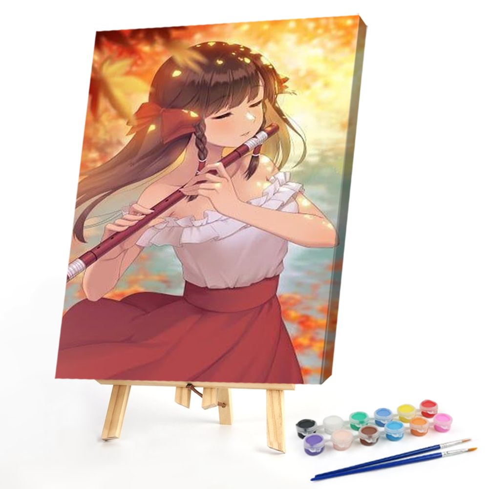 40 50cm Malen Nach Zahlen Anime Madchen