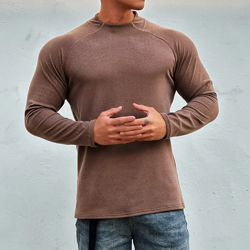 Round Neck Men's Casual Pullover Muscle T-shirt