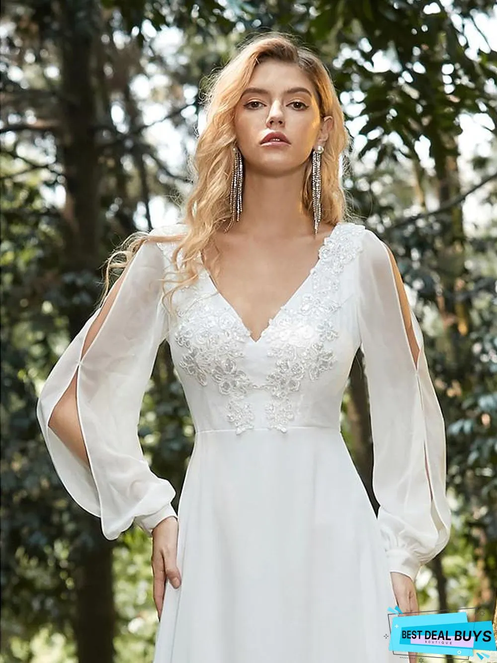 Women's A-Line Dress Maxi Long Dress Long Sleeve Solid Color Lace Fall Spring Hot Elegant Formal White Dresses