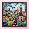 Colorful House - 14CT Counted Cross Stitch - 40*40cm