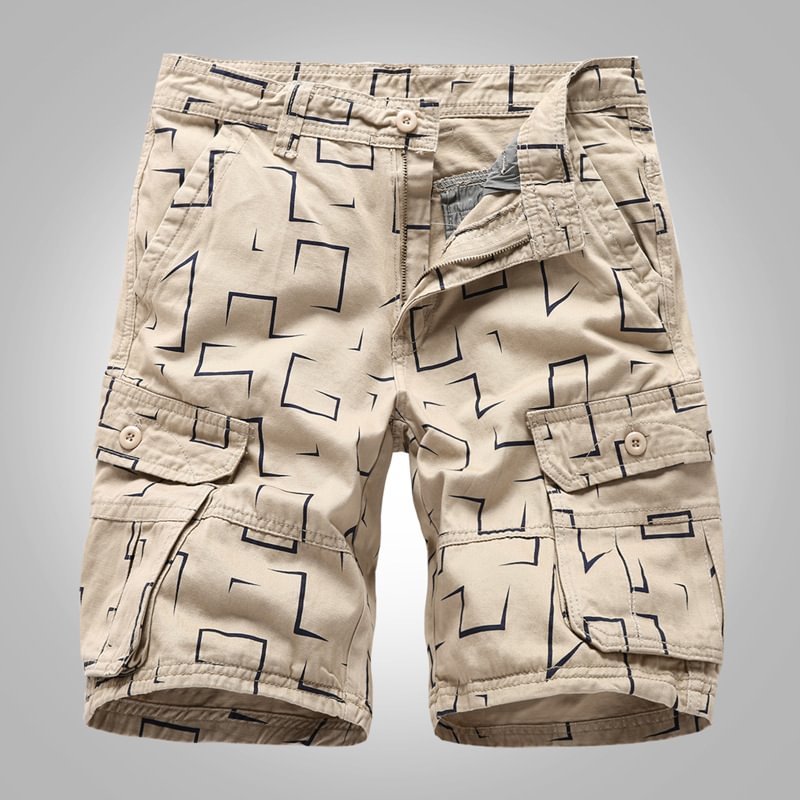 Men's Printed Cargo Shorts