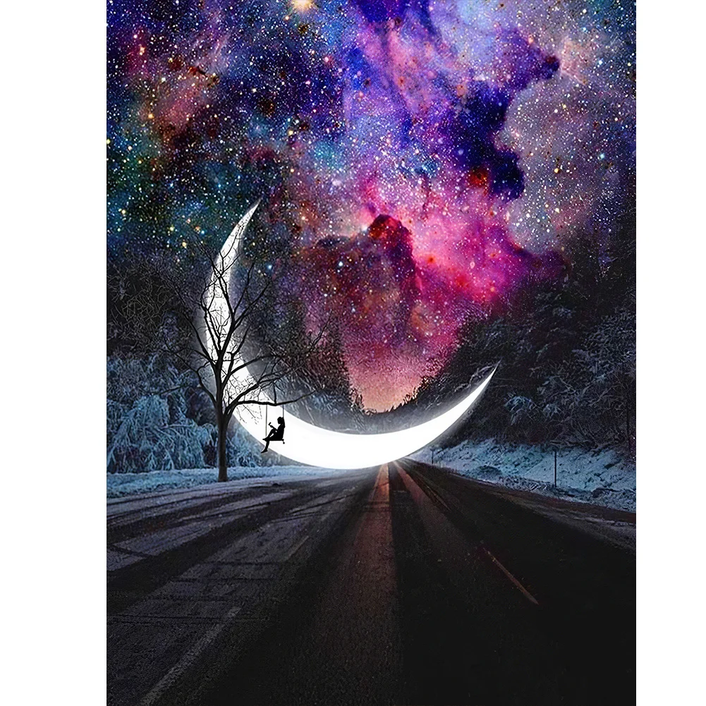 Diamond Painting - Full Round/Square Drill - Moon(30*40 - 50*60cm)