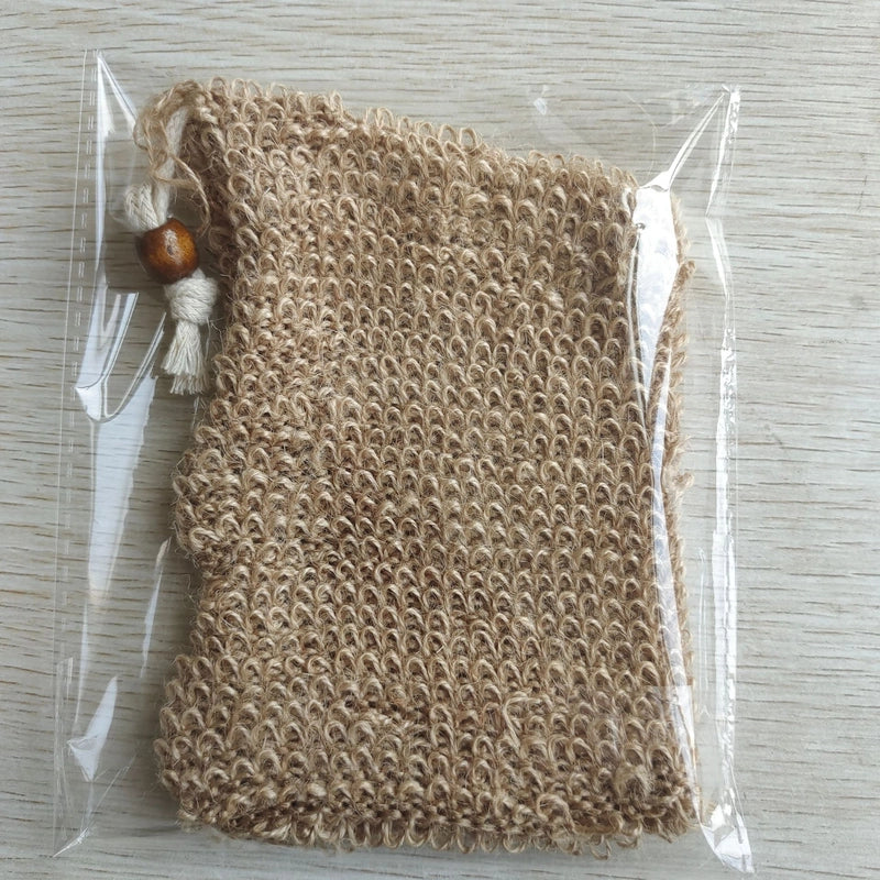 Minimalist Solid Color Cotton And Linen Soap Foam Net