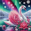 DIY Partial Special Shaped Drill Diamond Painting-Swan
