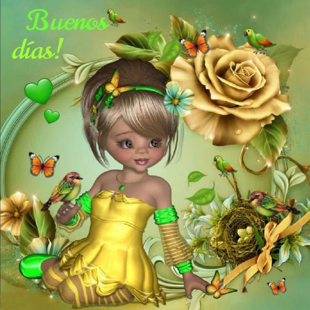 

Fairy Girl - Special Shaped Diamond Painting - 30*30CM, 501 Original