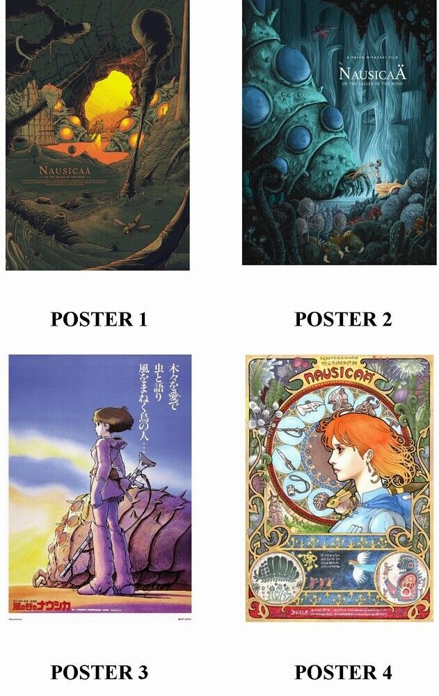 NAUSICAA - ANIME - 4 Photo Poster painting POSTERS - PRINTS - INSERTS FOR FRAMING!