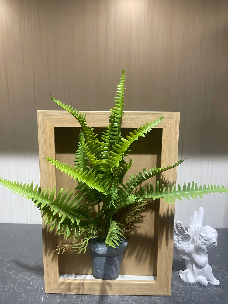 Lush Artificial Wild Fern Framed Botanical Wall Art 🌱（Size 6.5*9.5 in）
