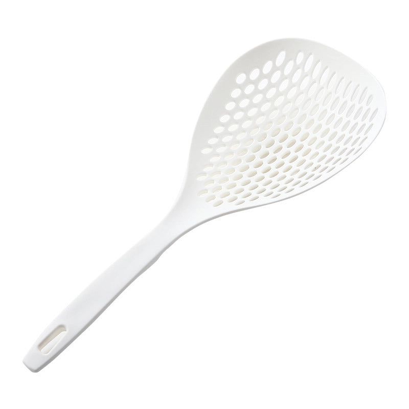 Noodle Spoon Large Colander Household Kitchen Noodle Dumpling Wonton Spoon Strainer Drain Strainer Long Handle Thickened Large Spoon