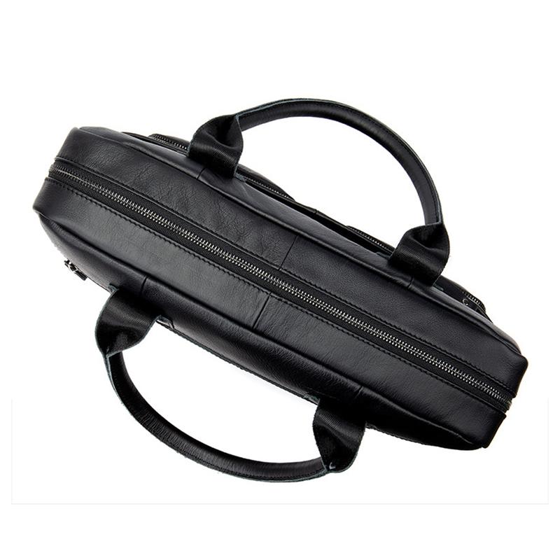 Vintage Durable Large Capacity Simple Style Business Bridfcase Handbag