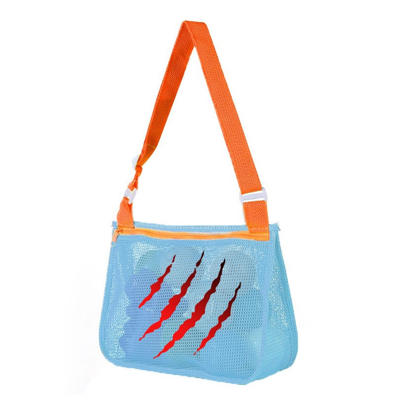 New Color Matching Children’s Toy Bag Shell Storage Bag Travel Beach Bag Hollow Transparent Beach Bag