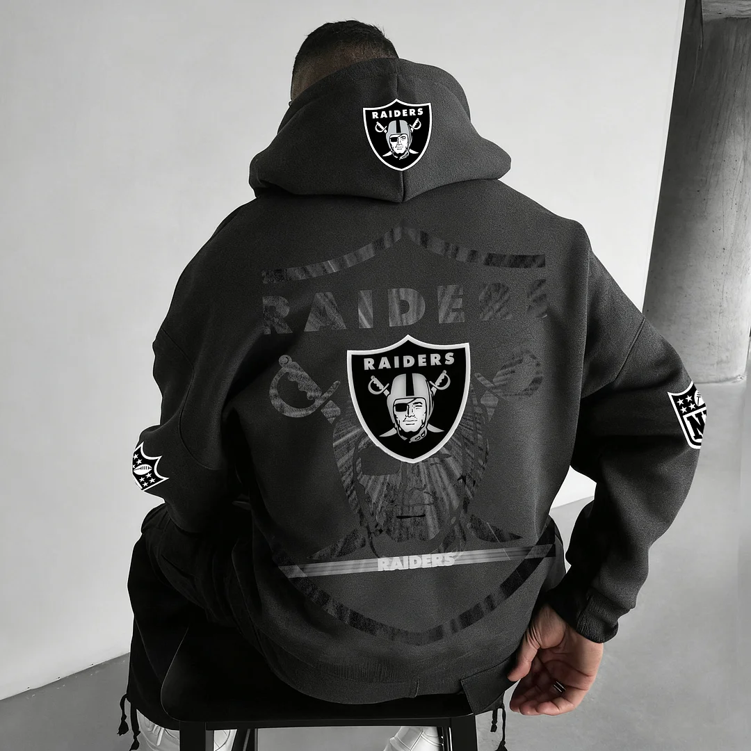 Unisex Rugby Championship Team Logo Print Oversized Casual Hoodie