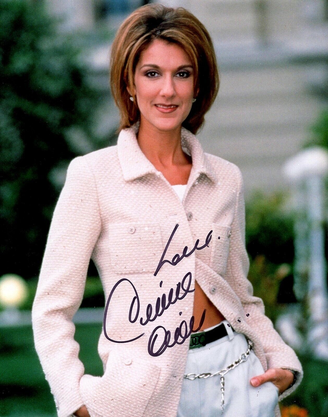 CELINE DION Autograph Hand SIGNED 8x10 Photo Poster painting BECKETT CERTIFIED AUTHENTIC LOA