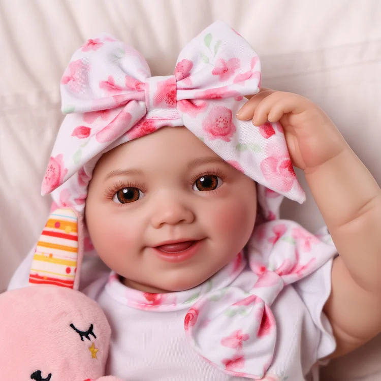 Babeside Smiling Reborn Baby Sunny 17'' Little Infant Girl Love Around Mom‘s Side