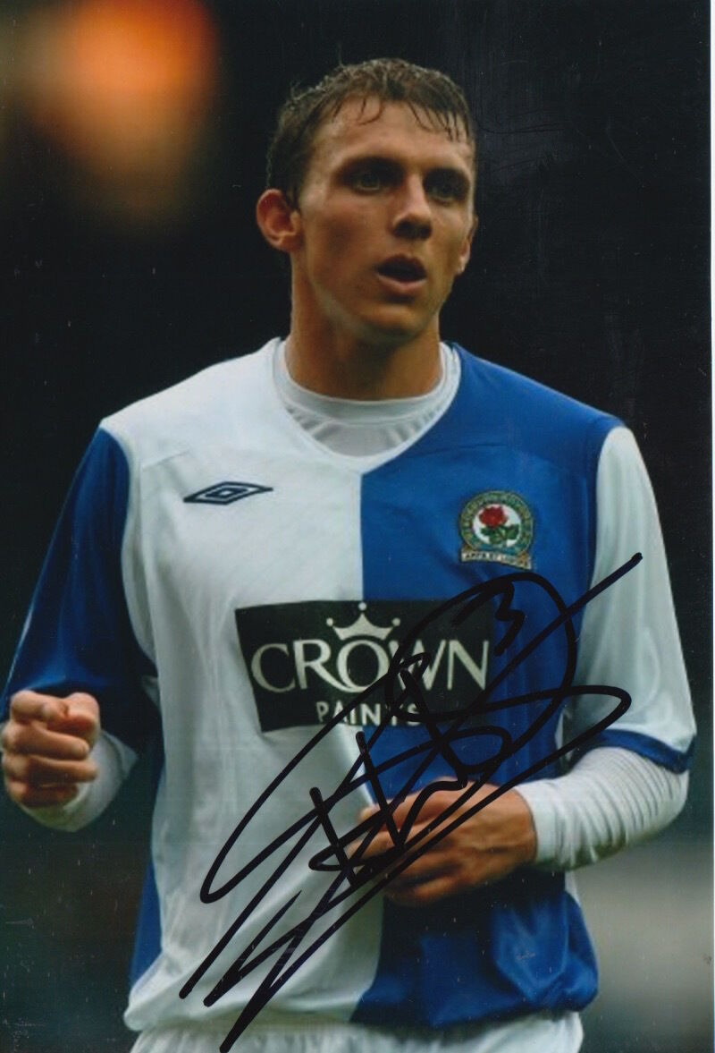 BLACKBURN ROVERS HAND SIGNED STEPHEN WARNOCK 6X4 Photo Poster painting.