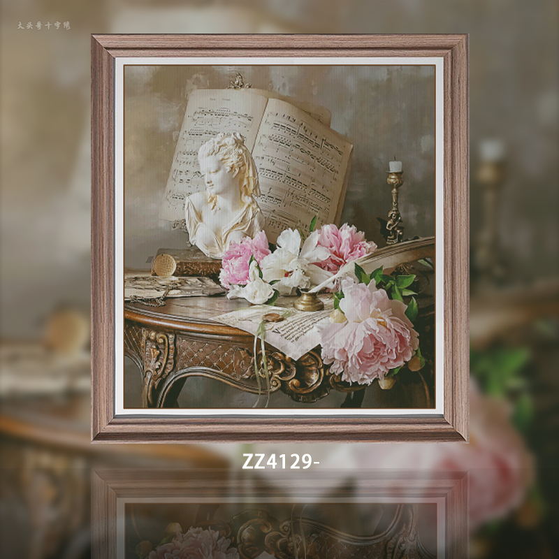 [ZZ4129-Music of Flowers]  Painting Fairy Cross Stitch