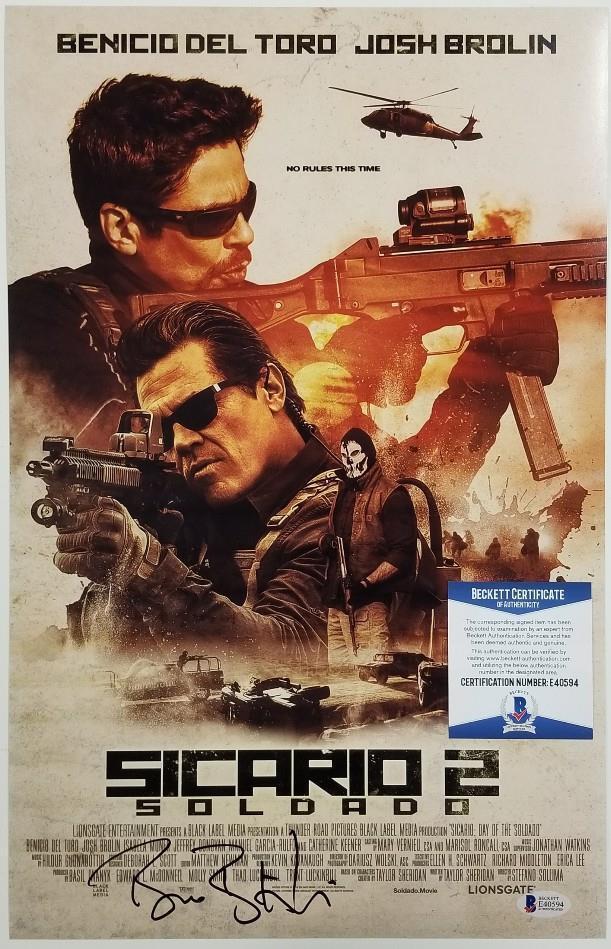 BRUNO BICHIR Signed Sicario 2 11x17 Photo Poster painting Autograph (C) ~ Beckett BAS COA