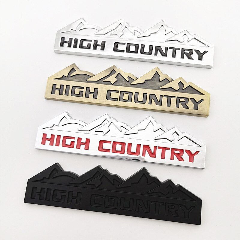 3D HIGH COUNTRY Car Sticker Emblem Badge Decal Front Grille for Jeep Chevy voiturehub dxncar