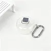 Clear TPU Cover for Google Pixel Buds 2a 2025 Accessory Protective Skin Case with Carabiner Shockproof Anti-Drop Scratch-Resistant