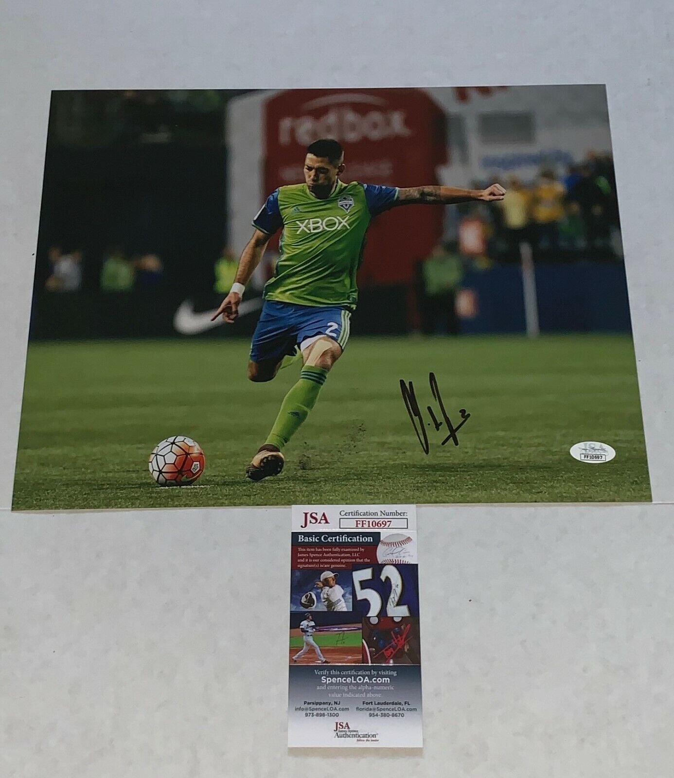 Clint Dempsey Team USA signed Seattle Sounders 11x14 Photo Poster painting Proof JSA