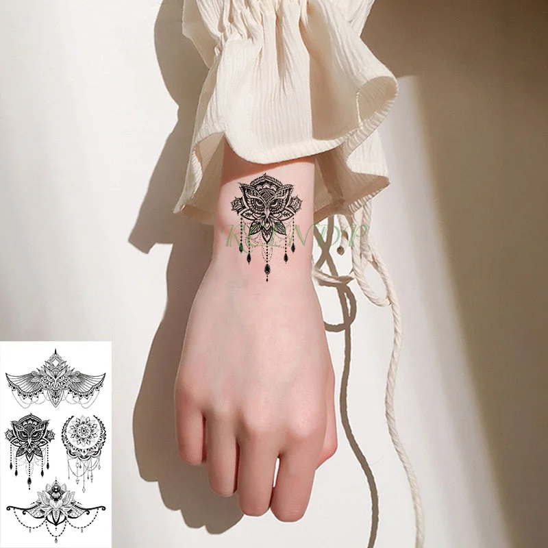 Waterproof Temporary Tattoo Sticker Butterfly Fake Tatto Flash Tatoo leg Arm hand foot tatouage for Girl Women lady