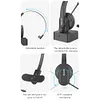 OY631 Wireless Call Center BT5.0 Noise Cancelling Headset with Microphone