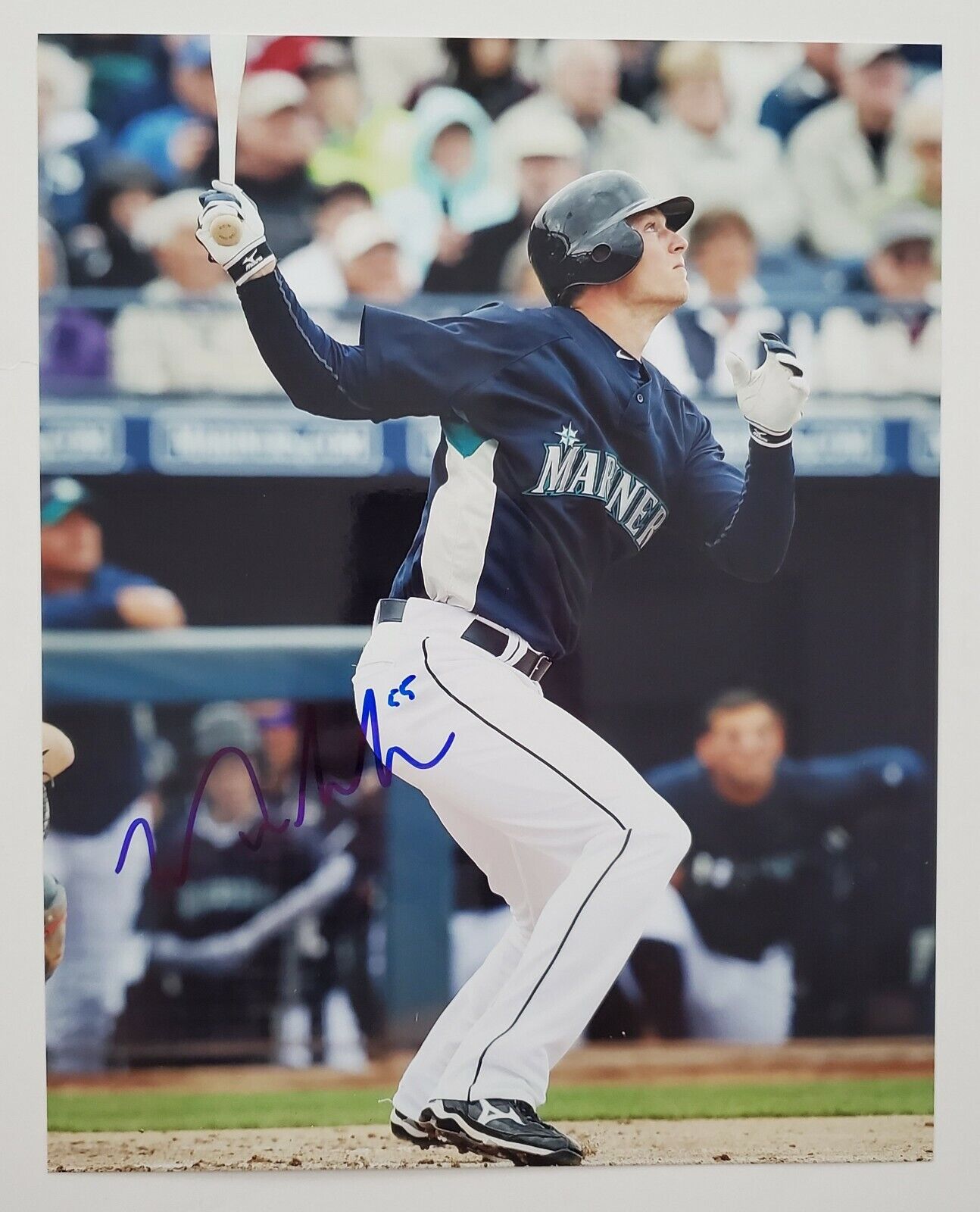 Michael Saunders Signed 8x10 Photo Poster painting MLB Seattle Mariners Outfielder Auto RAD