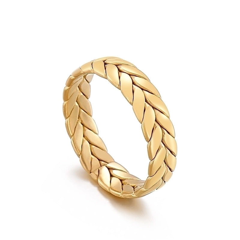 Stainless Steel 18K Gold Plated Fashion Geometric No Inlaid