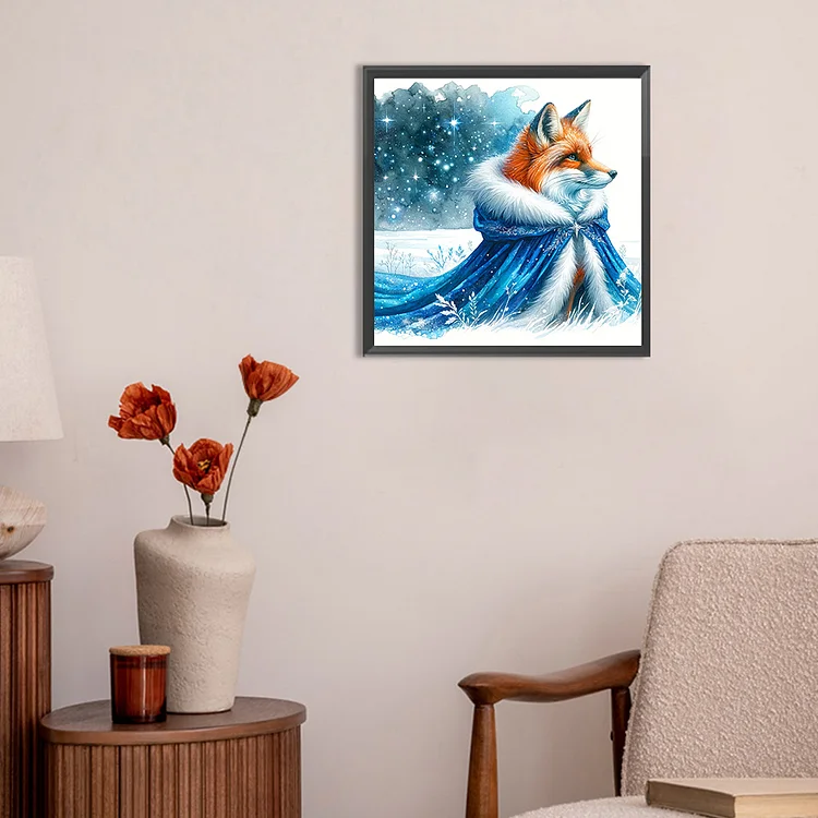 Aurora Fox - Full Round - Diamond Painting(30*30cm)