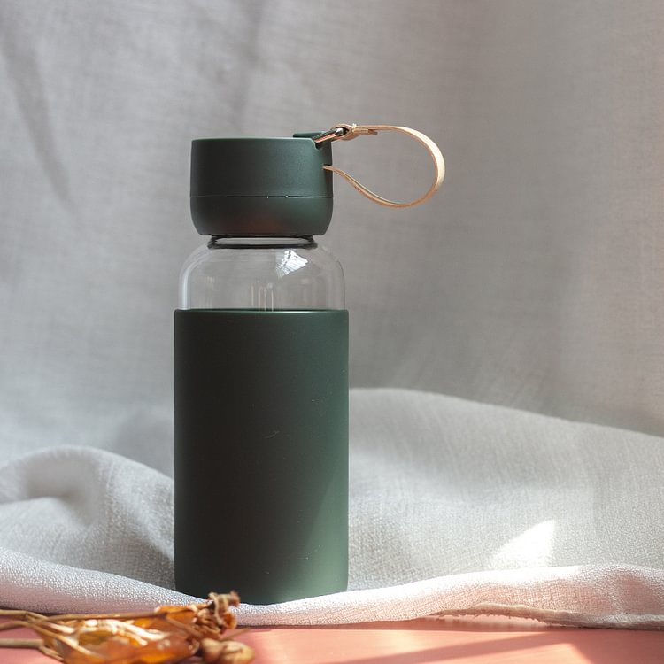 JOURNALSAY 400ml Morandi Color Minimalist Creative Art Glass Cup
