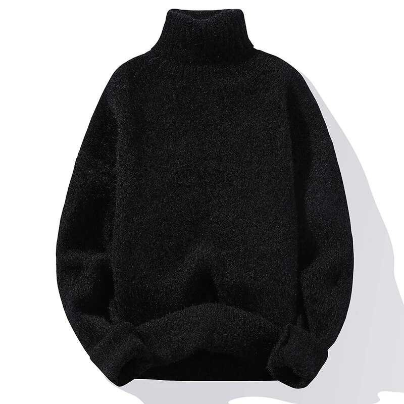 Raptureculture men's fall clothes 2025 Men Solid Color Sweater Men Knitted Turtleneck Sweater Winter Male Knitted Sweater Causal Pullovers Man Clothes M-3Xl